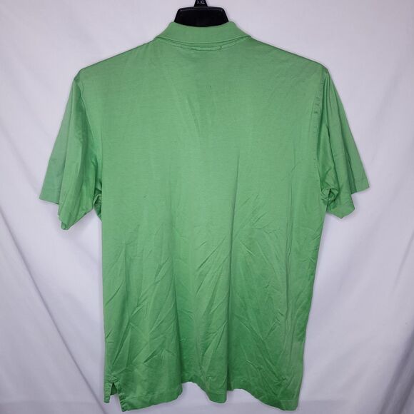 Brooks Brothers Polo Shirt Mens Large Green Performance Knit Double Mercerized - Picture 6 of 12